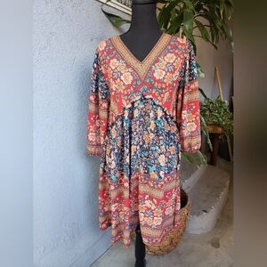 Floral Bohemian Dress Size L